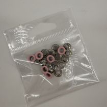 20 OEILLETS 8MM ROSE PALE