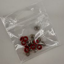 20 OEILLETS 8MM ROUGE