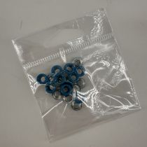 20 OEILLETS 8MM TURQUOISE