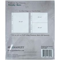 49 And Market Foundations Page Protectors 6\ X8\  12/Pkg