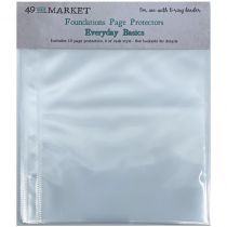 49 And Market Foundations Page Protectors 6\ X8\  12/Pkg