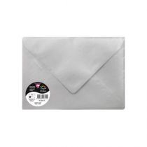 5 enveloppes 162x229 mm 120g argent