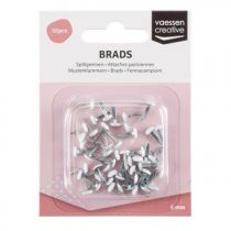 50 BRADS 5MM Blanc