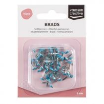 50 BRADS 5MM Turquoise