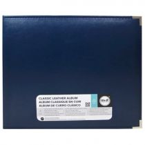 ALBUM FAUX LEATHER 3 RING BINDER 12x12 Bleu Cobalt