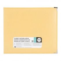 ALBUM FAUX LEATHER 3 RING BINDER 12x12 Jaune Buttercup