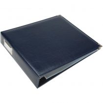 ALBUM FAUX LEATHER 3 RING BINDER 12x12 Navy