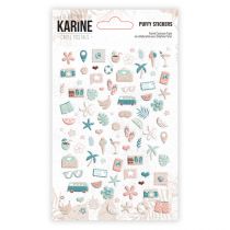 Carte Postale - Puffy Stickers - Les Ateliers de Karine