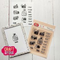 Clear Stamp mini cameras set