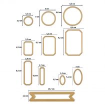 Essentials Cutting Dies Labels 11pcs