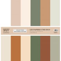 Kit papier uni DUOS HISTOIRES D\'HIVER