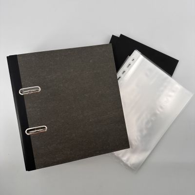 Classeur album noir format A5 (ou mignon) + 25 feuilles transparentes pour  100 CPA - WWW.
