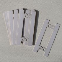 LOT DE 12 DECOUPES BLANC \ BANDES POUR CLASSEUR\ 