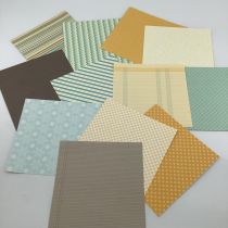 LOT DE 12 PAPIERS 15*15CM