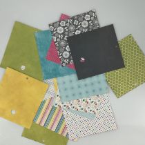 LOT DE 15 PAPIERS IMPRIMÉS 15*15CM