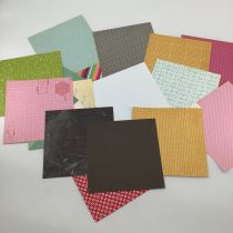 LOT DE 21 PAPIERS 15*15CM