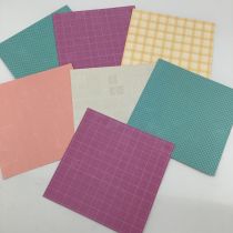 LOT DE 7 PAPIERS 15*15CM