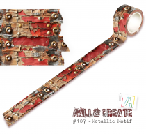 MT-107 - Masking Tape - Metallic Motif - AALL and Create