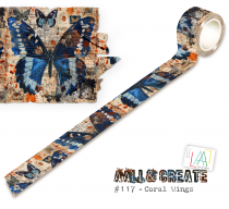 MT-117 - Masking Tape - Coral Wings - AALL and Create