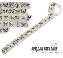 MT-118 - Masking Tape - Cobalt Swallowtail - AALL and Create