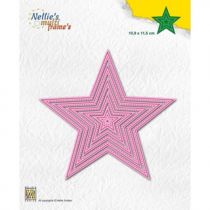 Nellie Snellen Multi Frame Dies Continue 5-Point Stars