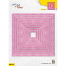 Nellie Snellen Multi Frame Dies Continue Double Stitchlines Square