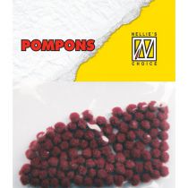 Nellie Snellen ? Pompoms Mini 3mm 100pcs Burgundy