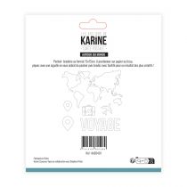 Pochoir Broderie Carte Postale Autour du Monde - Les Ateliers de Karine