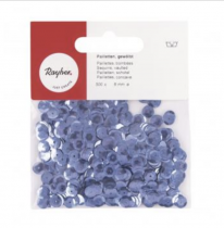 SEQUINS BOMBES 6 MM BLEU MOYEN