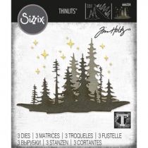 Sizzix Thinlits 3 Dies By Tim Holtz Forest Shadows