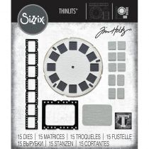 Sizzix Thinlits Dies By Tim Holtz 15/Pkg Vault Picture Show