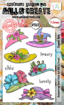 Tampon Clear - 1169 - Elegant Hats - AALL and Create