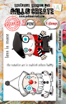 Tampon Clear - 1210 - Pierrot And Mime - AALL and Create