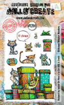 Tampon Clear - 1214 - Ribboned Whisker Wonders - AALL and Create