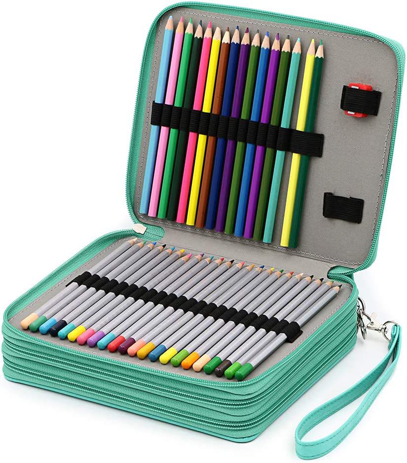 Trousse avec feutre et crayon de couleurs - Cdiscount
